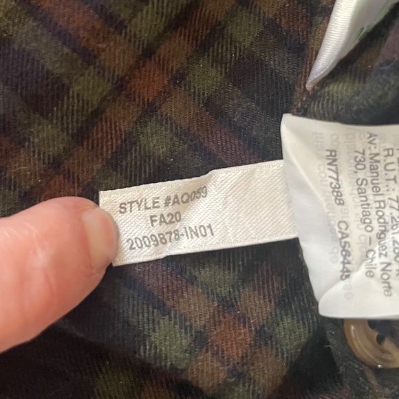 J Crew Brushed Twill Classic Long Sleeve Green Plaid Button Shirt Mens XL - Picture 11 of 11